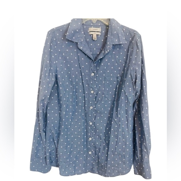 J. Crew Polka Dot Button Up size 2 Boy Fit - Picture 1 of 7